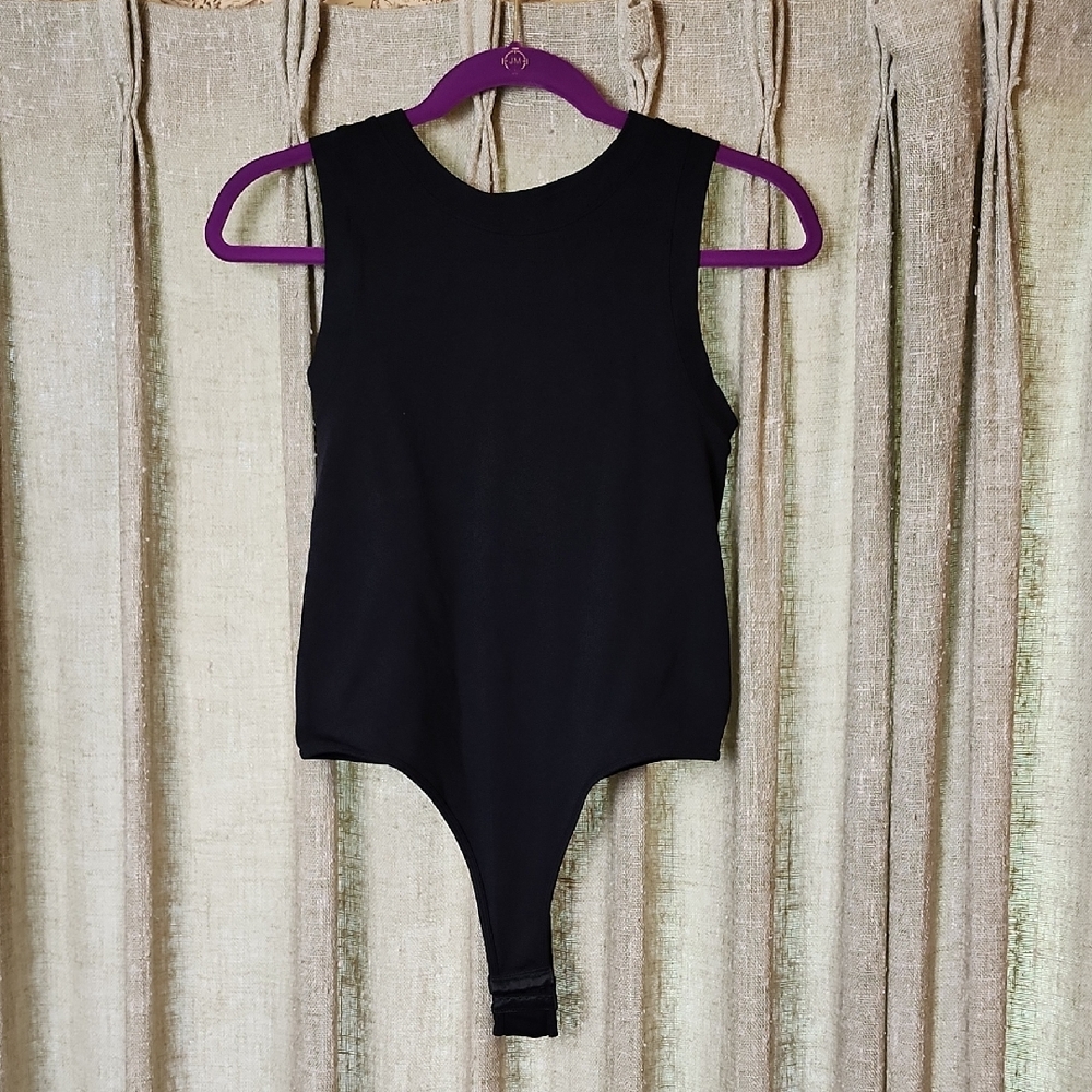Sleeveless Black Bodysuit